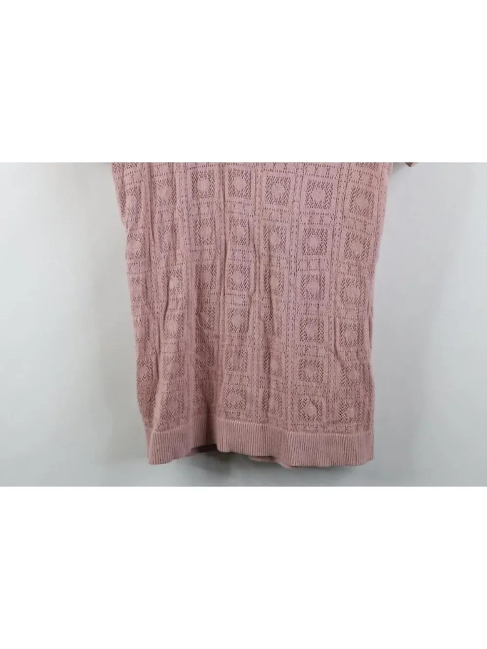 Vtg Y2K Hollister Mens XS Mesh Knit Geometric Short Sleeve Collared Polo Shirt